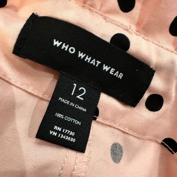 Who What Wear Women's High Waist Short Pink Black Size 12 - Picture 3 of 3